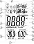 Miniatyrbillede 9 af 10: KULDIOXIDMÅLER CO2-SENSOR MED DATO OG TEMP.