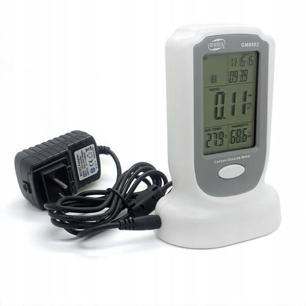 KULDIOXIDMÅLER CO2-SENSOR MED DATO OG TEMP.