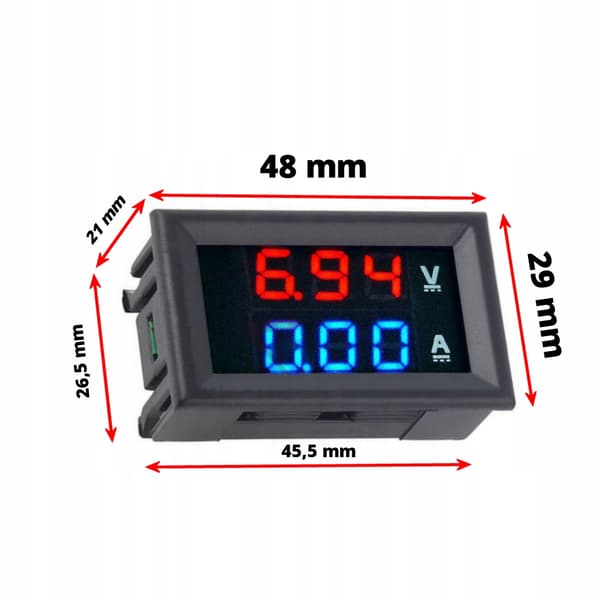 VOLTMETER AMMETER DC 100A 100V jævnstrøm