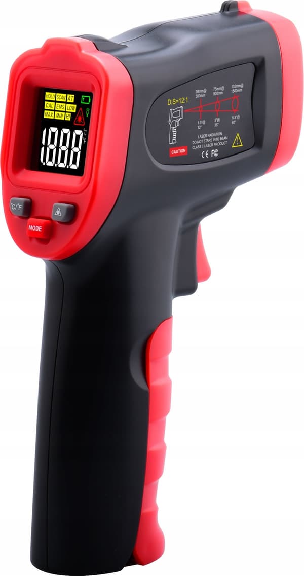 PYROMETR LASERTERMOMETER -50 +950°C KALIBRERING