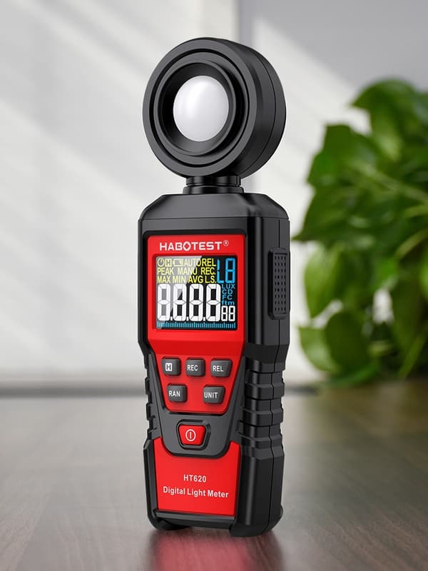 LUX METER LYSMETER LUX MÅLING 200000 LUX 0,5 sek.