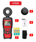Miniatyrbillede 9 af 10: LUX METER LYSMETER LUX MÅLING 200000 LUX 0,5 sek.