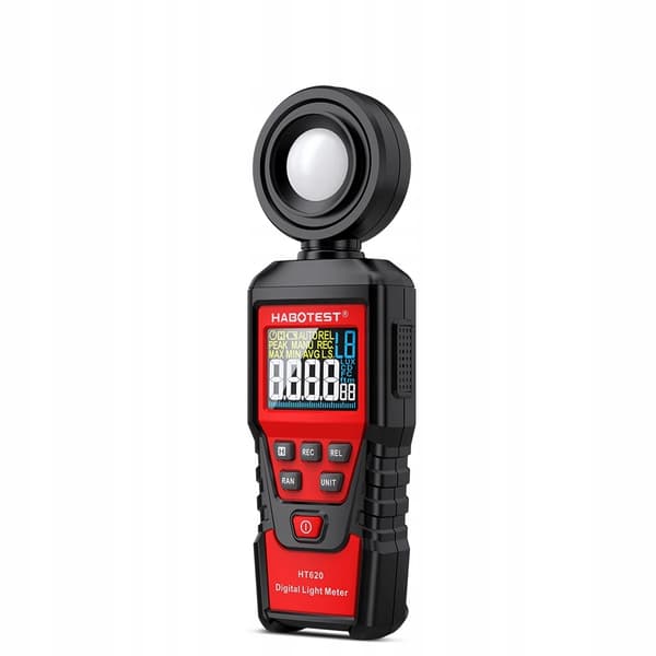 LUX METER LYSMETER LUX MÅLING 200000 LUX 0,5 sek.