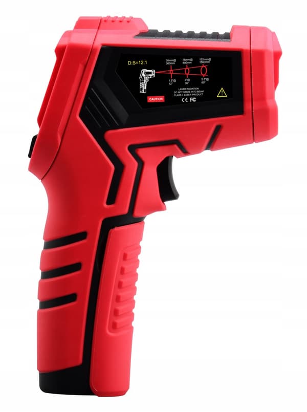 PYROMETR, KONTAKTFRI INFRARØD LASERTERMOMETER, EMISSION -50 +950°
