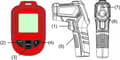 Miniatyrbillede 5 af 10: PYROMETR, KONTAKTFRI INFRARØD LASERTERMOMETER, EMISSION -50 +950°