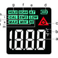 Miniatyrbillede 6 af 10: PYROMETR, KONTAKTFRI INFRARØD LASERTERMOMETER, EMISSION -50 +950°