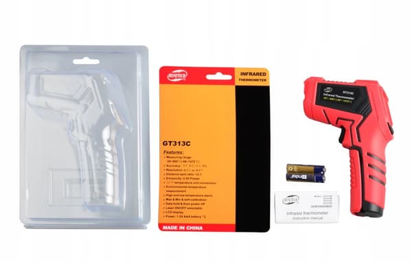 PYROMETR, KONTAKTFRI INFRARÖD LASERTERMOMETER, EMISSION -50 +800°