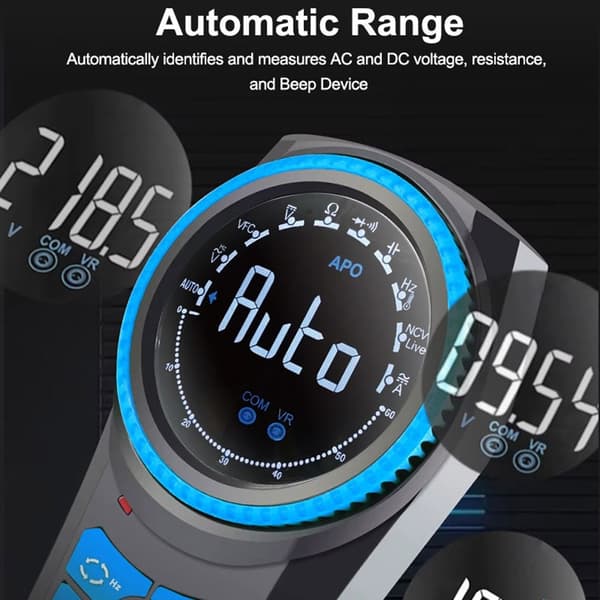 SUNSHINE Roterende Multimeter Auto Range Håndholdt Spændingsmodstand Kontinuitetstester