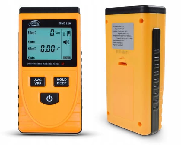 ELEKTROMAGNETISK FELTMETER BØLGETESTER - 1999V/m, 100uT - CE 5G