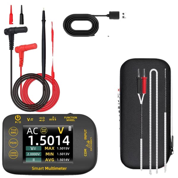 Digitalt multimeter, 20000 tællinger display, 2,8" TFT farveskærm,S40 Med Gave