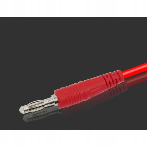 Testledninger til multimeter / laboratoriestrømforsyning - krokodilleklemmer 1500V 15A 100cm (2 stk. - sort og rød)