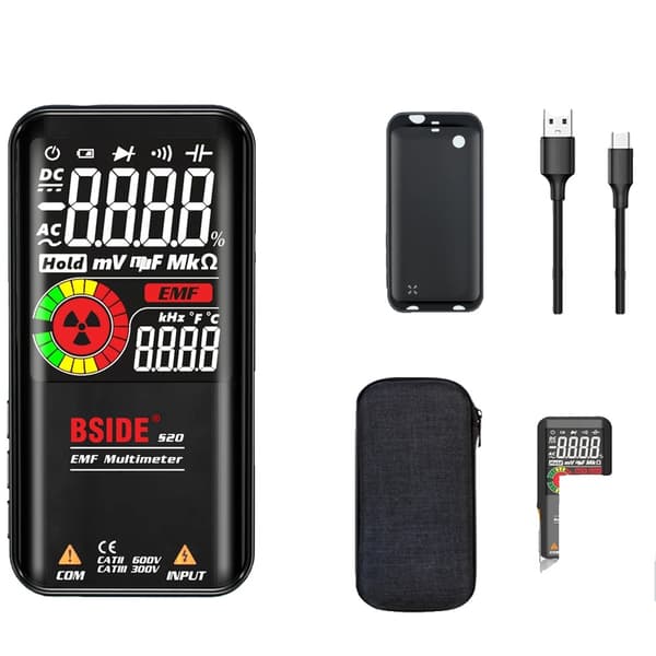 Digitalt multimeter, 620V spændingsmåling, høj præcisionsdisplay,S20 EMF Multimeter