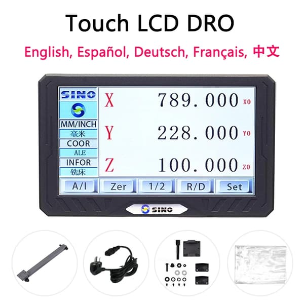 SINO SDS200S DRO, 3-axlig avläsning, 0,005 mm upplösning,Endast en SDS200S DRO