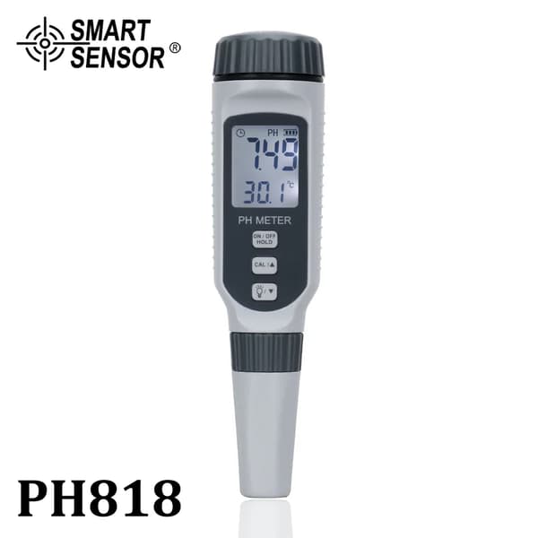 pH-mätare, automatisk temperaturkompensation, bärbar design,PH818
