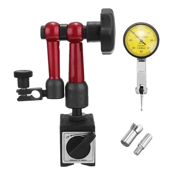 Dialindikator, Maksimal måleområde 0-0,8 mm, Analog visning,Sæt