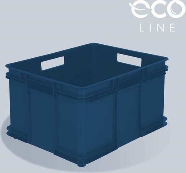Opbevaringsboks, Eco Plastic (PP), 52x43x28cm, 54 L, blå