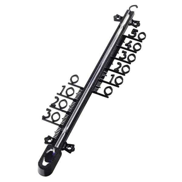 Hama Indendørs/udendørs termometer, træstruktur, 26 cm, analog