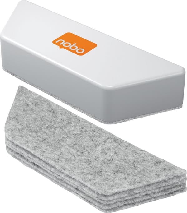 Nobo Whiteboard Eraser Refills - 10 kpl - Valkotaulun tarvikkeet