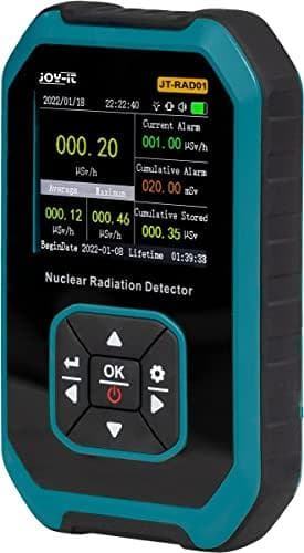 Joy-it JT-RAD01 Geiger Counter Radiation: Beta, Gamma, X-Ray Akustisk advarselstone, optisk signal
