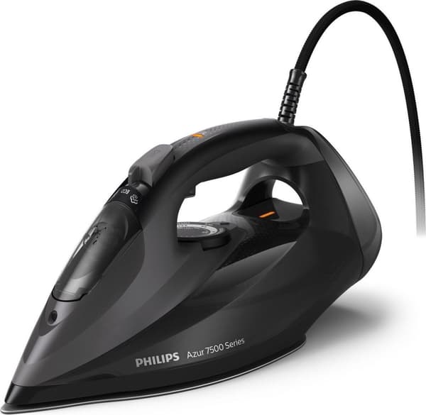 Philips DST7511/80. Type: Tør- og dampstrygejern Stålplademateriale: SteamGlide Elite strygesål Ledningslængde: 2m Effekt: 3200W AC-indgangsspænding: