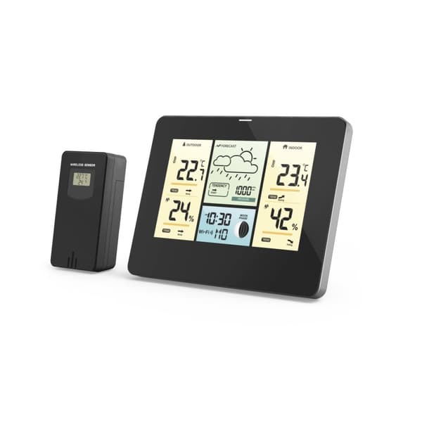 Hama WiFi vejrstation med app, udendørs sensor, termometer/hygrometer/barometer (00176596)
