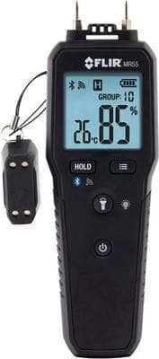 FLIR MR55 Materiaali Kosteusmittari Mittausalue rakennuskosteus (alue) 1 - 99 % Mittausalue puun kosteus (alue) 7 - 99 % (MR55)