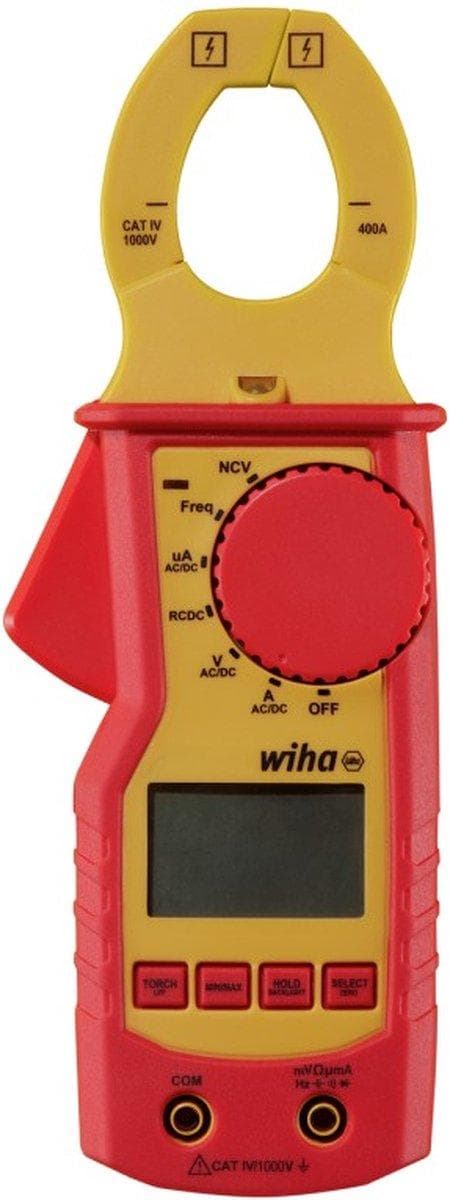 Wiha 45219 strømklemme digital CAT IV 1000 V (45219) Rød, Gul