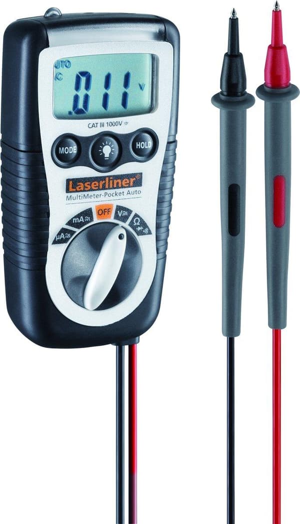 Laserliner MultiMeter-Pocket Digital multimeter - AC/DC 600V & 200mA