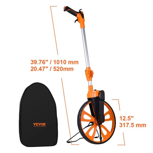 Mätande hjul, teleskopisk design, lämplig för olika ytor,D Typ