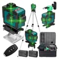 Miniatyrbillede 2 af 2: Laser Nivelleringsværktøj, 16 Linjer Præcision, Selvnivelleringsfunktion,2 * Batteri+Stativ EU