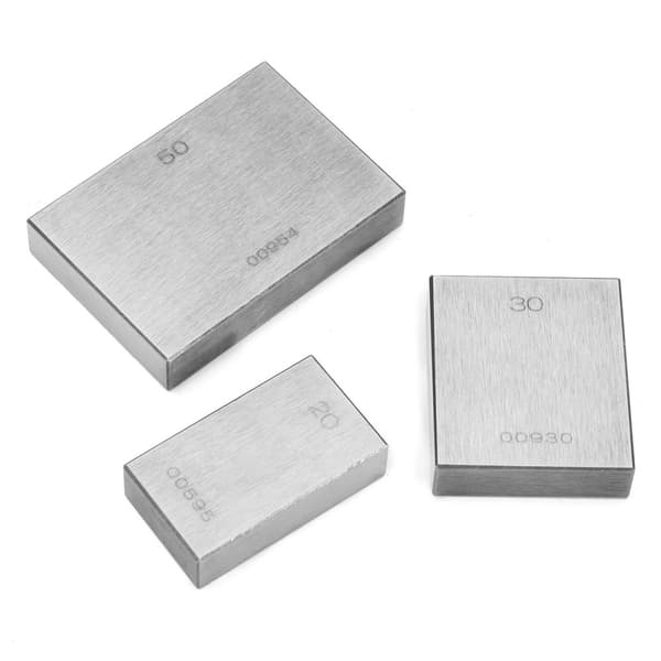 Stålmåttblockset, 32-delar, hög precision, hållbart värmebehandlat stål, olika storlekar från 1,005 mm till 50 mm.