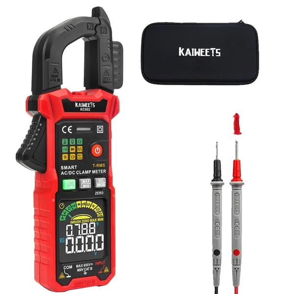 Smart digital tångmultimeter, 6000 räkningar display, AC/DC ström mätning