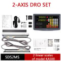 Miniatyrbild 2 av 2: SINO Digitalavläsningsset, 0,005 mm precision, TTL-signalkompatibilitet,DRO och 2st KA500