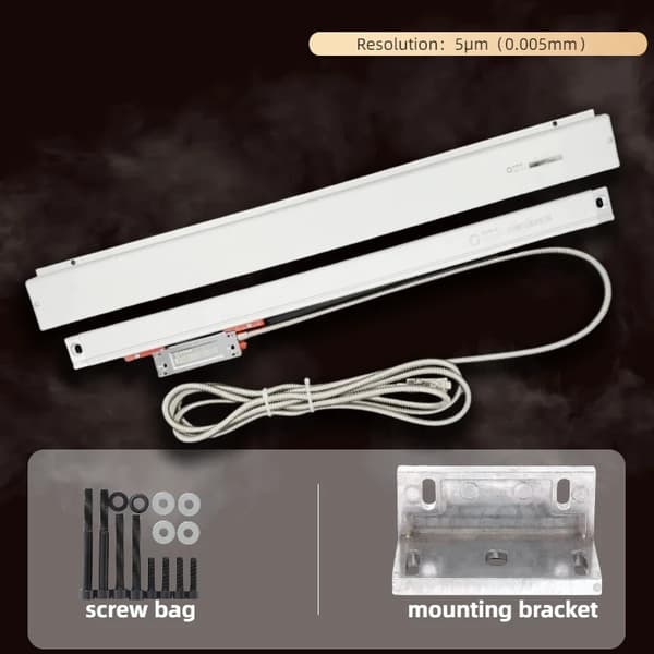 Optisk Gitterregel Sensor, 5μm Upplösning, TTL Utgång,KA300-5um-570mm