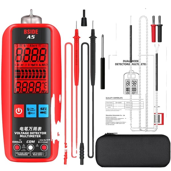 Digital multimeter, DC-spänning 620V, AC-spänning 620V, mäter resistans upp till 60Mohm,A5-1.5 AAA-batteri