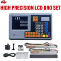 Miniatyrbild 2 av 2: Högprecision DRO-set, 2/3-axlig LCD-display, linjärskala 50-1000mm,0.005mm komplett kit