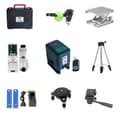 Miniatyrbillede 1 af 2: Laser Niveau, 12 Linjer, Selvnivellerende, 360 Graders Rotations,Laser Niveau Modtager