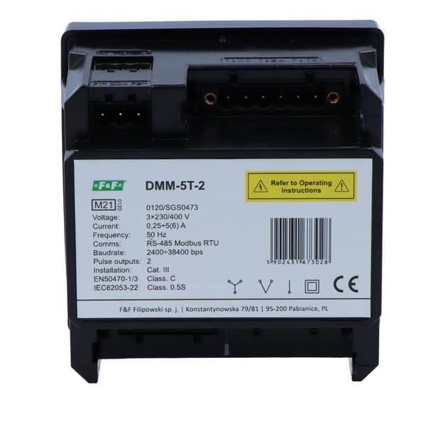 Multifunktionelt digitalt multimeter til netværksparameterværdier med Modbus RTU-kommunikation DMM-5T-2