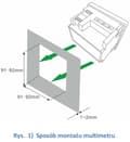 Miniatyrbillede 2 af 6: Multifunktionelt digitalt multimeter til netværksparameterværdier med Modbus RTU-kommunikation DMM-5T-2