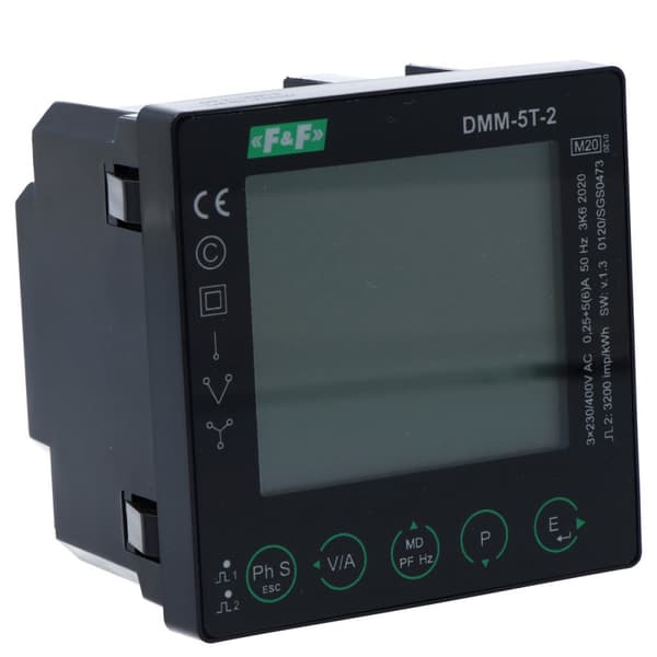 Multifunktionelt digitalt multimeter til netværksparameterværdier med Modbus RTU-kommunikation DMM-5T-2
