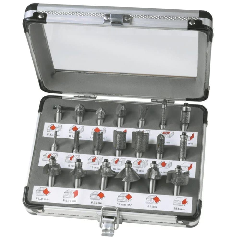 FERM Bitssett for overfresere 20 stk PRA1008