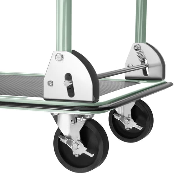 Plattformsvagn hopfällbar max 150 kg - vit
