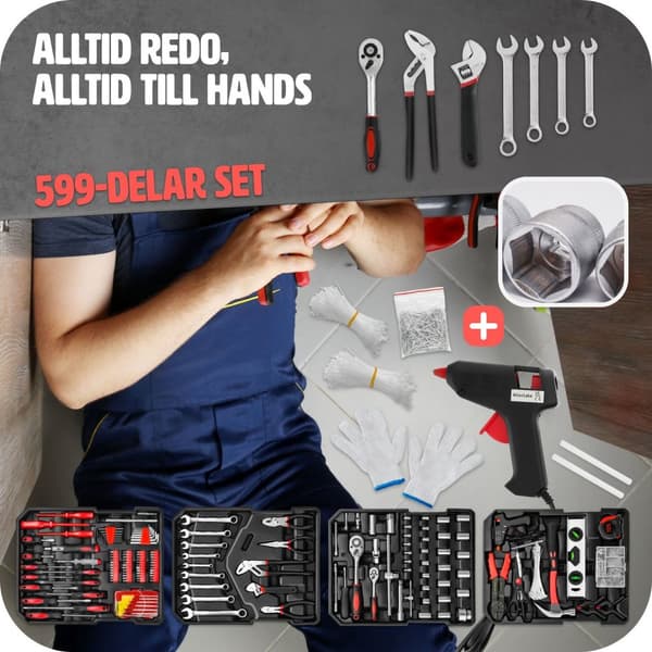 Verktygslåda på hjul Tim - silver