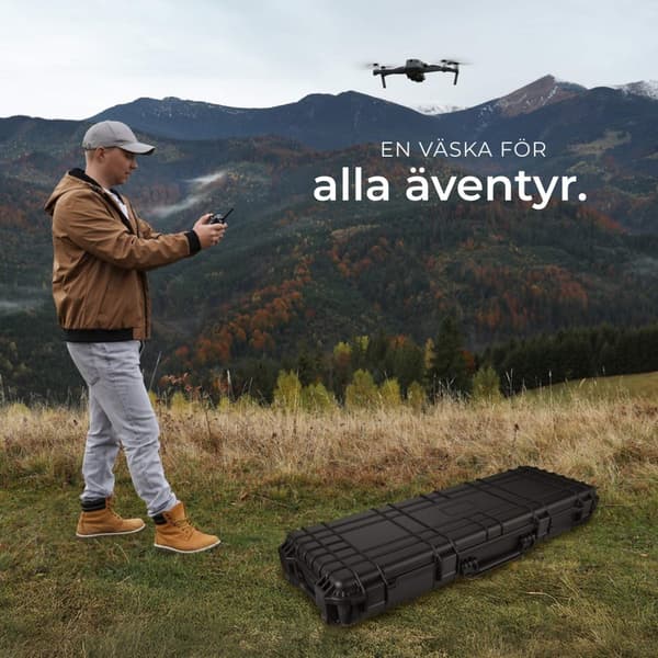 Universalbox Vapenfodral lång - svart