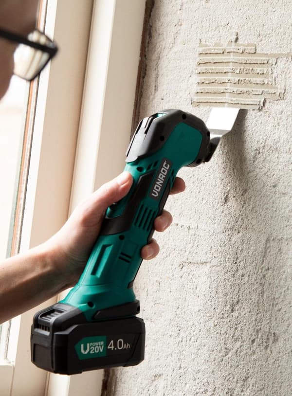 VONROC Oscillerande multiverktyg 20V – 4.0Ah | Inkl. batteri och laddare
