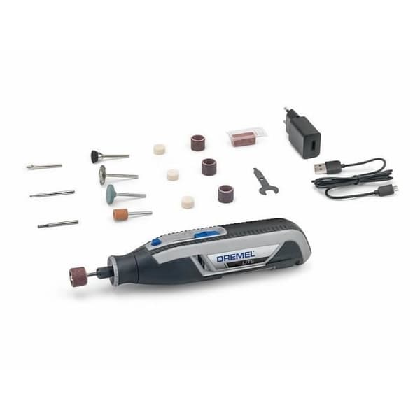 Dremel 7760-15 mini sladdlöst multiverktyg - Li-Ion batteri (3,2V) (levereras med 15 tillbehör)