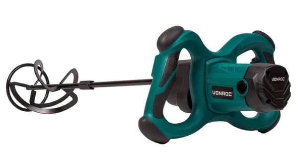 VONROC Mixer - 1800W - Røreværk - Maling og Cement | 2 gear og soft start | Inkl. Tilbehør