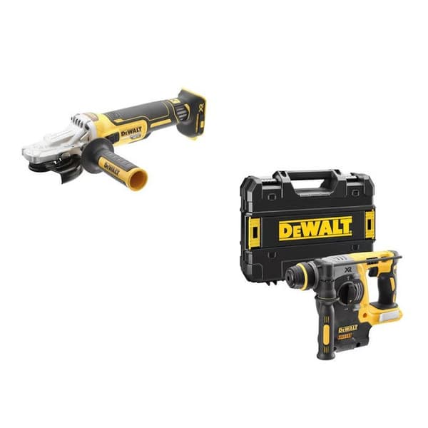Paket med 4 DeWalt XR 18V 5Ah Li-Ion borstlösa verktyg med T-STAK box
