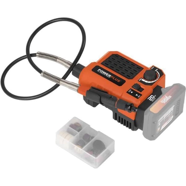 20V trådlöst roterande multifunktionsverktyg + 40 Tillbehör - Dual Power POWDP75300 - Levereras utan batteri eller laddare