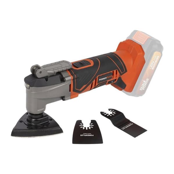 20V trådlös oscillerande multifunktionsverktyg + 5 Dual Power POWDP4060 Tillbehör - Levereras utan batteri eller laddare